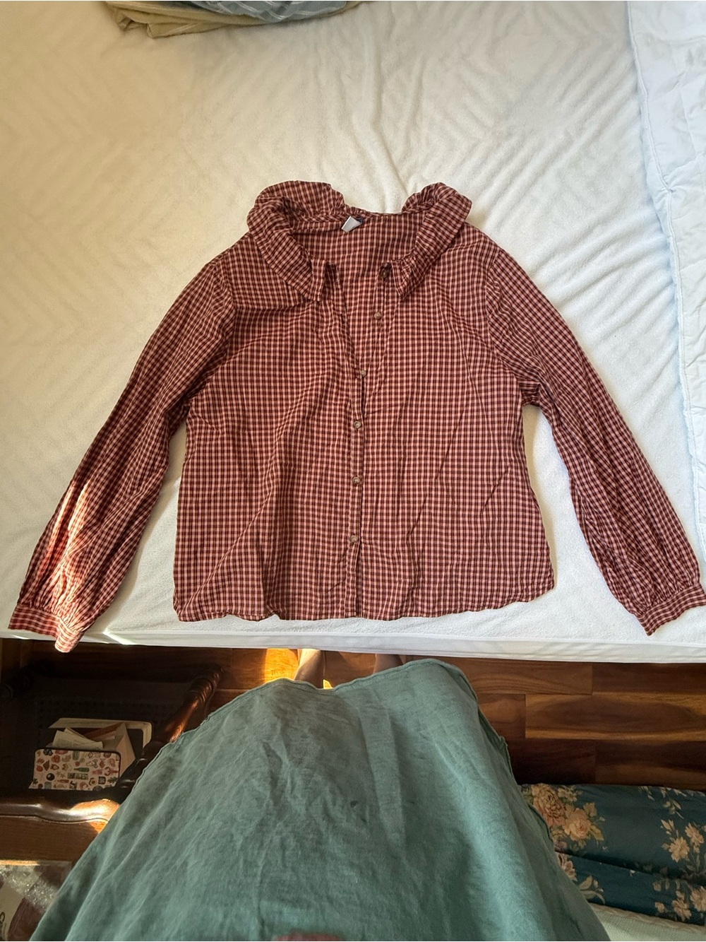 Old navy pink plaid button down